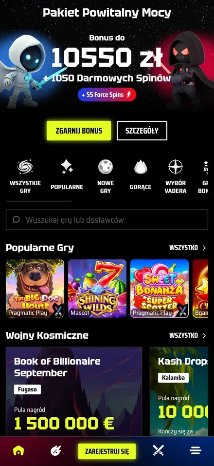 Automaty do gier w Kasynie SlotsVader
